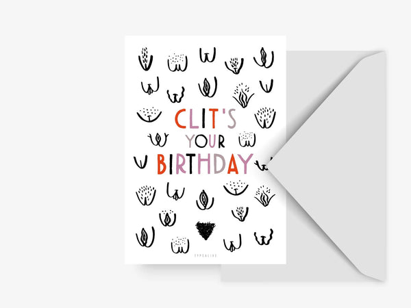 Postikortti -  Postcard / Clits Your Birthday