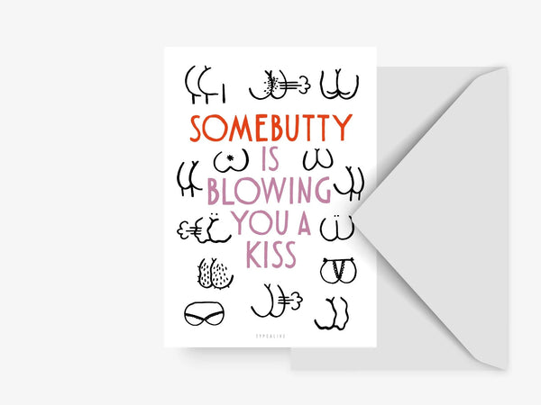 Postikortti - peppu kortti  Postcard / Somebutty