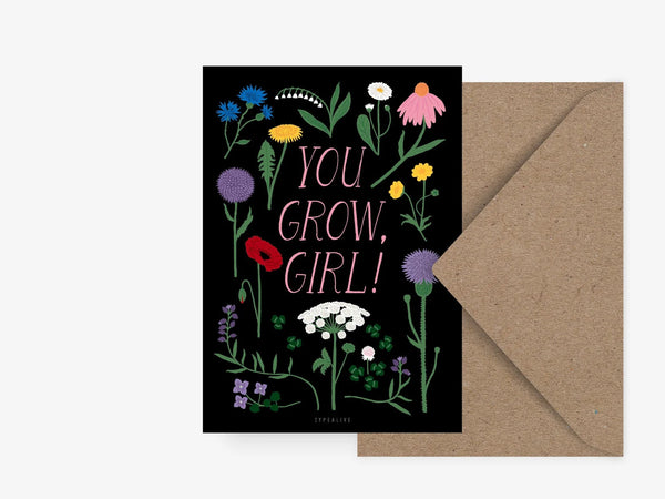 Postikortti / Sinun Rakkaalle -  You Grow Girl
