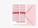 Postikortti -  Rakastan Sinua - Postcard / Love You