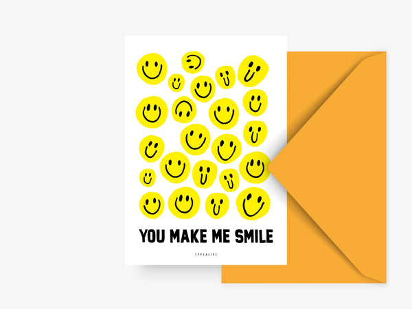 Postikortti -  Postcard / Make Me Smile