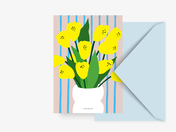 Postikortti - Postcard / Tulips