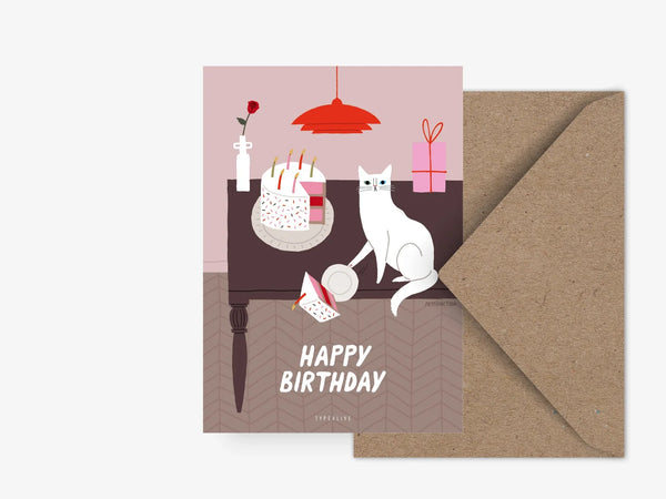 Postikortti -  Hyvää syntymäpäivää Postcard / Petisfaction