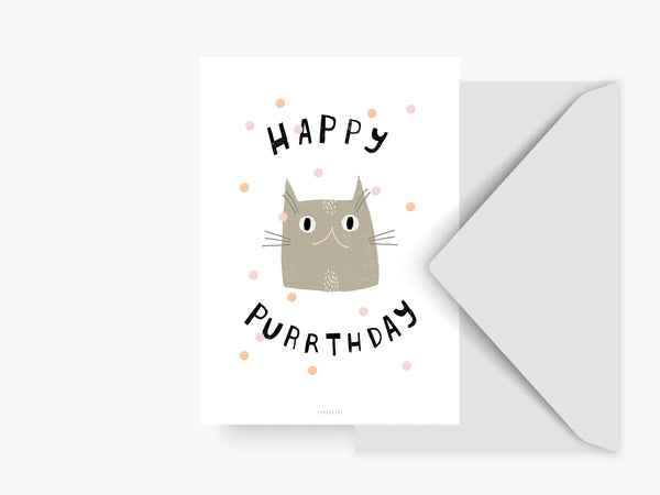 Postikortti -  Postcard / Happy Purrthday