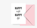 Postikortti - Postcard / Happy Wife
