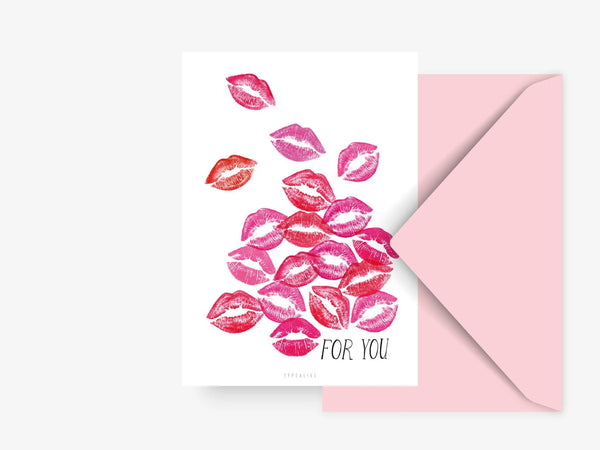 Postikortti -  Postcard / Kisses