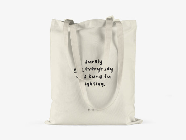 Kankainen kassi - Cotton bag / Kung Fu Fighting