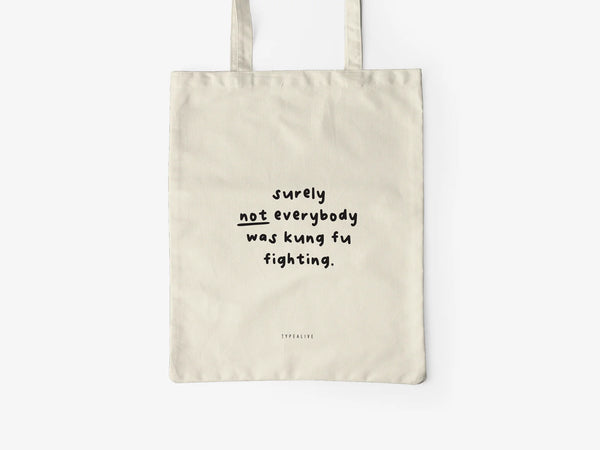 Kankainen kassi - Cotton bag / Kung Fu Fighting