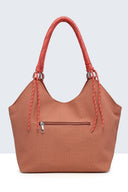 A&E - 11144-BV PU canvas-effect tote Handbag
