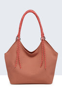 A&E - 11144-BV PU canvas-effect tote Handbag