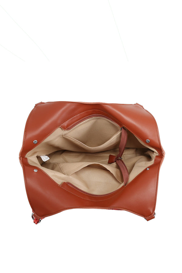 A&E - 11144-BV PU canvas-effect tote Handbag