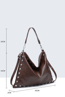 A&E - 28953-BV Studded hobo shoulder bag