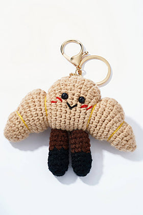 Crochet Crescent Bag Charm and Keychain PC001HZ