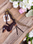Bag charm and keychain Dog and square PC13
