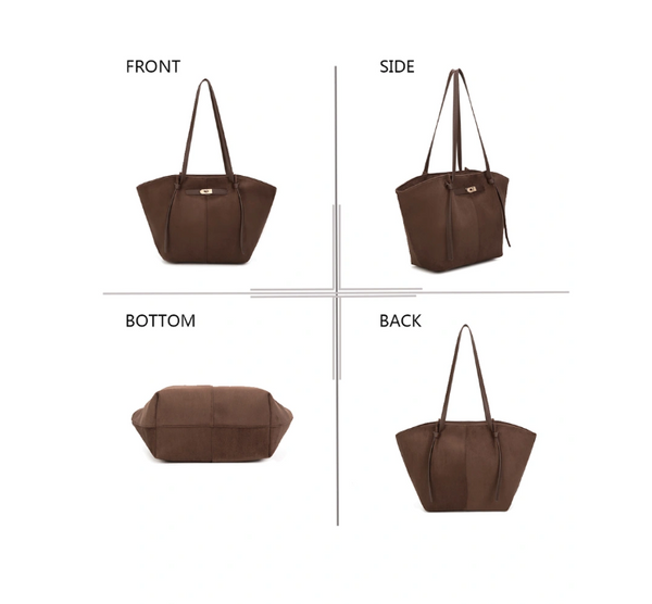 Gallantry keinomokkainen käsilaukku pitkällä hihnalla