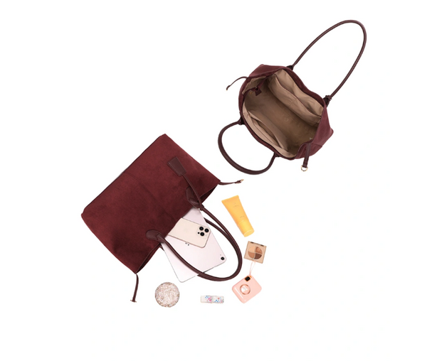 Gallantry keinomokkainen tote-laukku solkikiinnityksellä