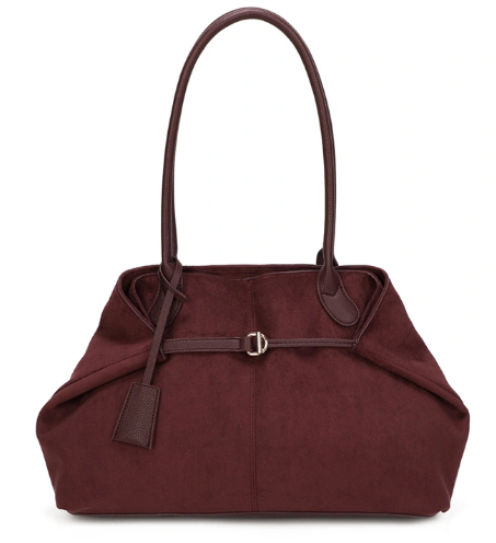 Gallantry keinomokkainen tote-laukku solkikiinnityksellä