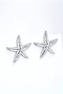 Stainless steel star earrings 124AQ387