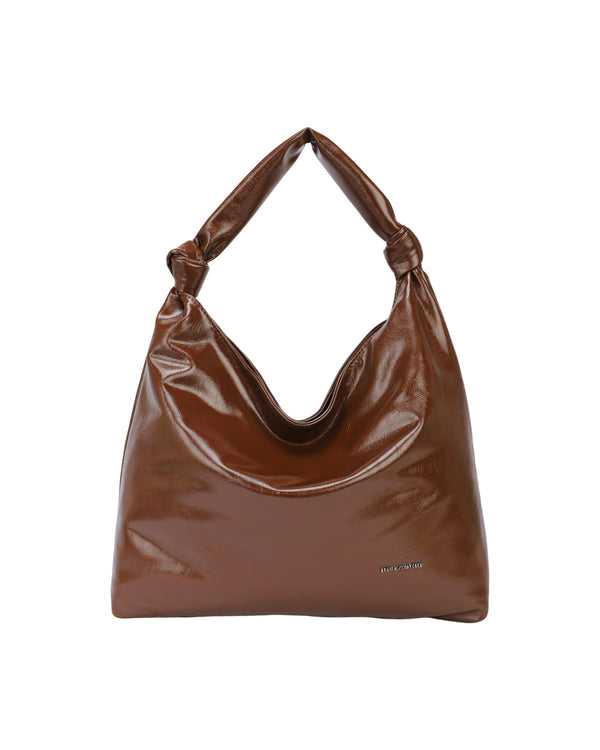 PHIL - Soft hobo bag with knotted handle